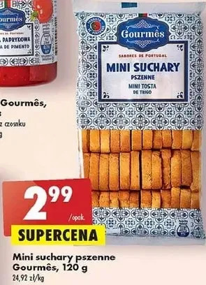 Biedronka Mini suchary pszenne Gourmes oferta