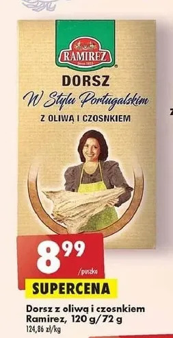 Biedronka Dorsz z oliwą i czosnkiem Ramirez oferta