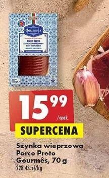 Biedronka Szynka wieprzowa porco preto Gourmes oferta