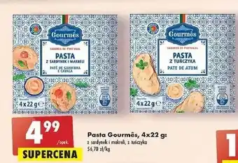 Biedronka Pasta z sardynek i makreli Gourmes oferta