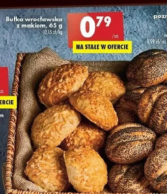 Biedronka Bułka wrocławska z makiem oferta