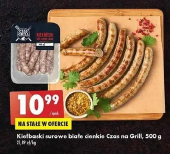 Biedronka Kiełbaski surowe białe cienkie Czas Na Grill oferta