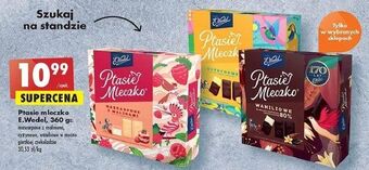 Biedronka Czekoladki waniliowe w mocno gorzkiej czekoladzie E. Wedel Ptasie Mleczko oferta