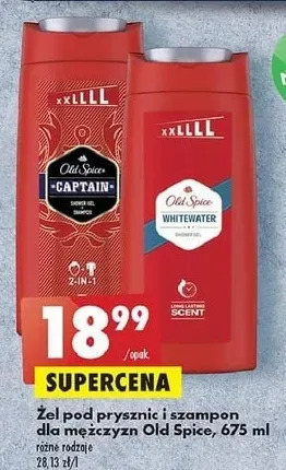 Biedronka Zel pod prysznic Old Spice Whitewater oferta