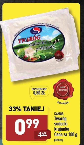 ALDI Twaróg sudecki półtłusty Kamos oferta