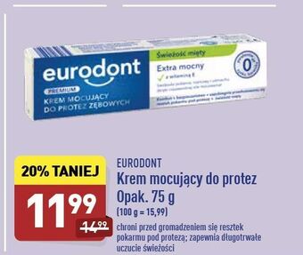 ALDI Krem mocujący do protez świeżość mięty Eurodont oferta