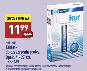 ALDI Tabletki do czyszczenia protez Kurikur oferta