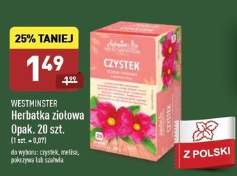 ALDI Herbatka melisa Westminster oferta