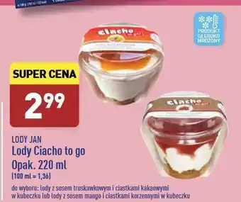 ALDI Lody z sosem truskawkowym i ciastkami kakaowymi Ciacho To Go oferta