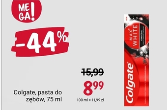 Rossmann Colgate Max White Charcoal Pasta do zębów 75 ml oferta