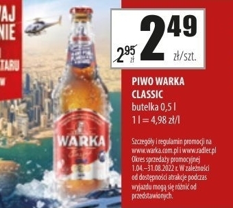 Społem Szczecin Warka Classic Piwo jasne 500 ml oferta