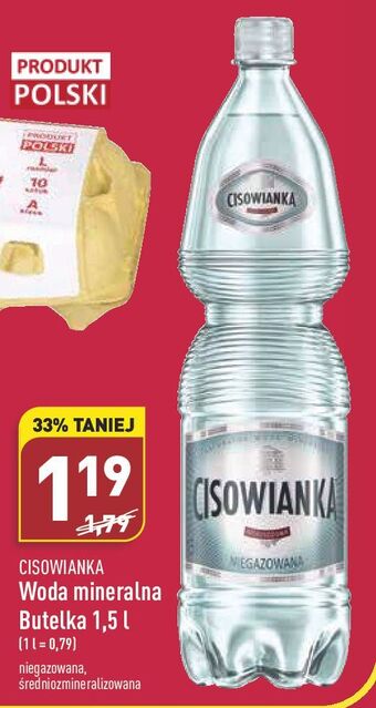 ALDI Woda niegazowana Cisowianka oferta