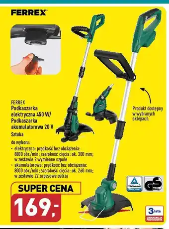 ALDI Podkaszarka do trawy 20v oferta