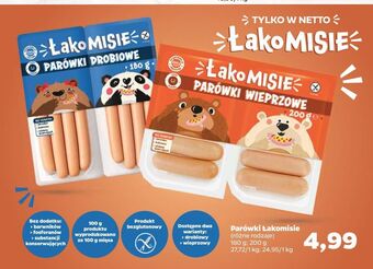Netto Parówki wieprzowe Łakomisie oferta