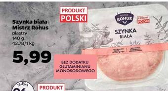 Netto Szynka biała Mistrz Rohus oferta
