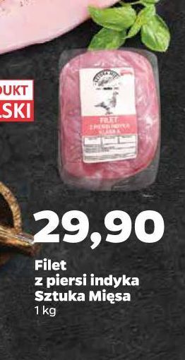 Netto Filet z piersi indyka Sztuka Mięsa oferta