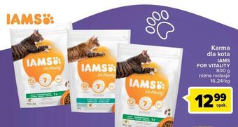 Carrefour Karma dla kota z łososiem Iams For Vitality oferta