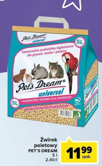 Carrefour Żwirek peletkowy Pet's Dream oferta