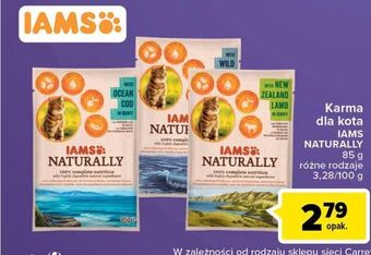 Carrefour Karma dla kota z nowozelandzką jagnięciną w sosie Iams Naturally oferta