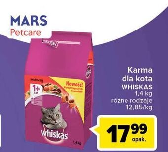 Carrefour Karma dla kota z wołowiną Whiskas oferta
