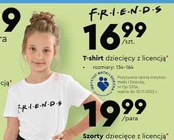 Biedronka T-shirt dziecięcy friends oferta
