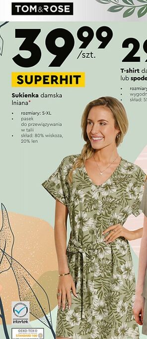 Biedronka Sukienka damska rozm. s-xl Tom & Rose oferta