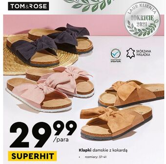 Biedronka Klapki damskie Tom & Rose oferta