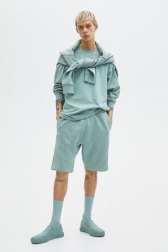 H&M Bawełniane szorty joggersy relaxed fit oferta