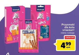 Carrefour Przysmak z łososiem Vitakraft Cat Yums oferta
