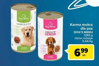 Carrefour Karma dla psa z wołowiną i warzywami Carrefour Dog's Menu oferta