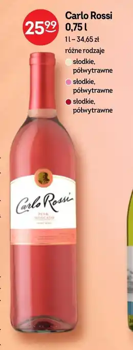 Żabka Carlo Rossi 0,75 l oferta