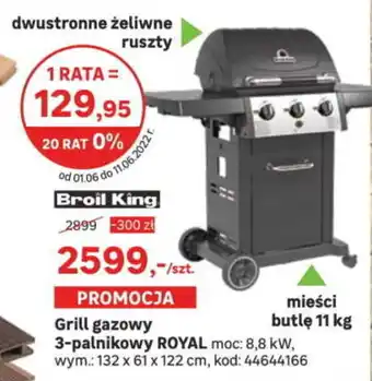 Leroy Merlin Grill gazowy 3-palnikowy Royal oferta