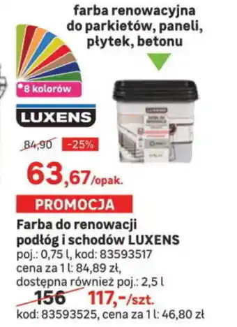 Leroy Merlin Farba do renowacji podłóg i schodów Luxens 0,75 l oferta