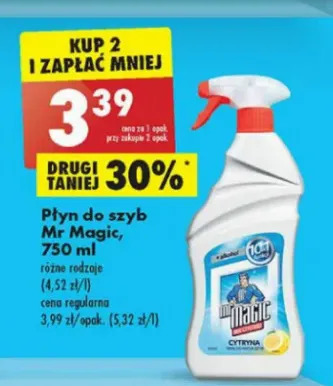 Biedronka Płyn do szyb cytryna Mr Magic oferta