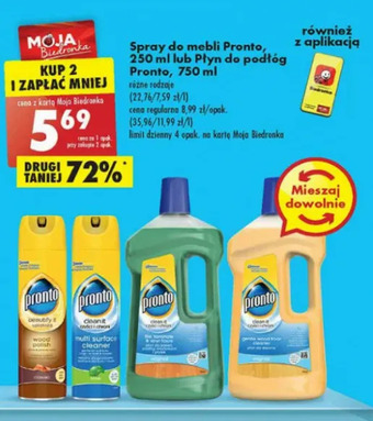 Biedronka Spray do mebli classic Pronto Wood Polish oferta