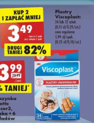 Biedronka Plastry uniwersalne Viscoplast oferta
