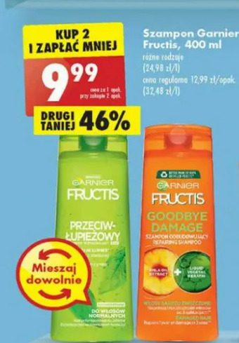 Biedronka Szampon do włosów Garnier Fructis Goodbye Damage oferta
