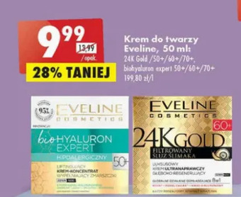 Biedronka Krem do twarzy ma dzień i noc 60+ Eveline Bio Hyaluron Expert oferta