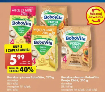 Biedronka Kaszka ryżowa malinowa Bobovita oferta