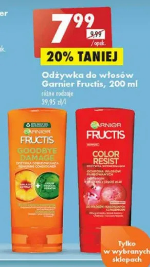 Biedronka Odżywka do włosów Garnier Fructis Goodbye Damage oferta