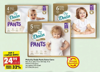 Biedronka Pieluchomajtki dla dzieci extra large Dada Extra Care oferta