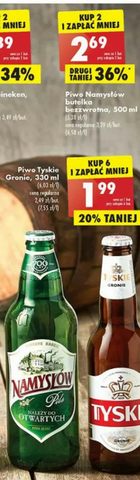 Biedronka Piwo Namysłów Pils oferta