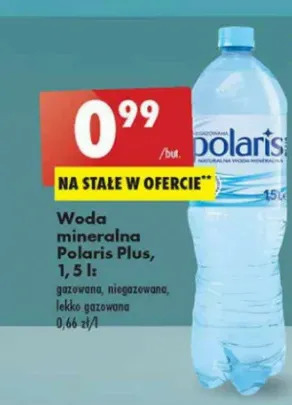 Biedronka Woda gazowana Polaris oferta