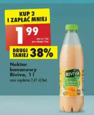 Biedronka Nektar bananowy Riviva oferta