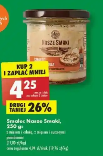 Biedronka Smalec z mięsem i suszonymi pomidorami Nasze Smaki oferta