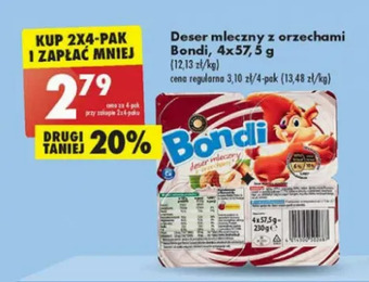 Biedronka Deser mleczny z orzechami Bondi oferta