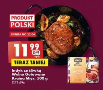 Biedronka Indyk ze śliwką wolno gotowane Kraina Mięs oferta