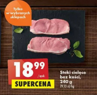 Biedronka Steki cielęce bez kości oferta