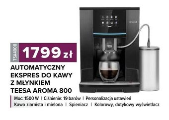 Rebel Electro Automatyczny ekspres do kawy z młynkiem Teesa Aroma 800 oferta