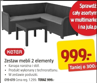 Jula Zestaw mebli Keter oferta